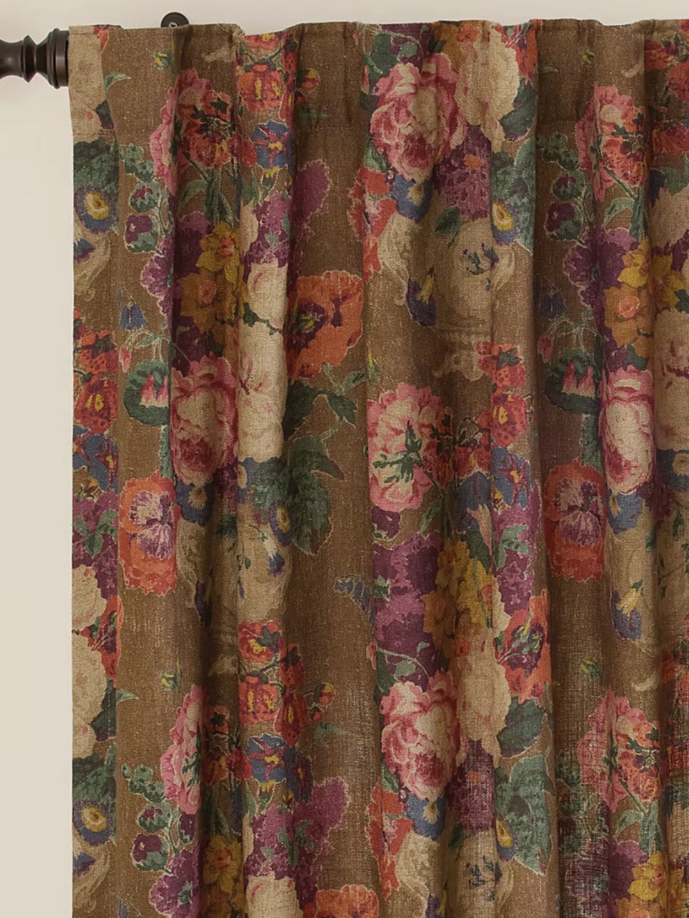 Ballard Designs Frances Floral Drapery Panel - 50" x 96"